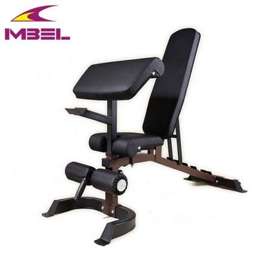 Banco de gimnasio plegable con diseño ajustable, dimensiones montadas 1610*630*1310 mm