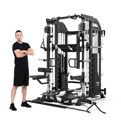 Equipo de gimnasio de estilo moderno Smith máquina todo en una máquina con puerto de carga