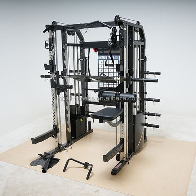 G7 G7W Equipo de ejercicios multifunción 3 en 1 Combo Power Rack con función de máquina Smith