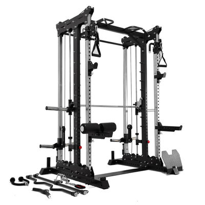 Puerto de Qingdao Carga 3 en 1 Combo Power Rack con función de máquina Smith personalizado