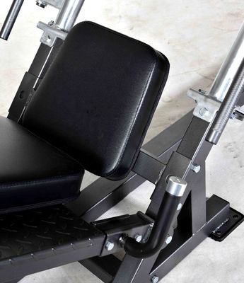 Grigio/Negro Gimnasio Prensa de piernas Hack Squat Machine Adjustabilidad de soporte LCL