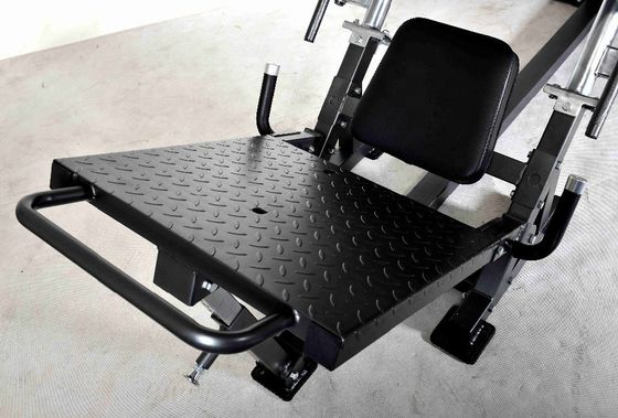 Grigio/Negro Gimnasio Prensa de piernas Hack Squat Machine Adjustabilidad de soporte LCL