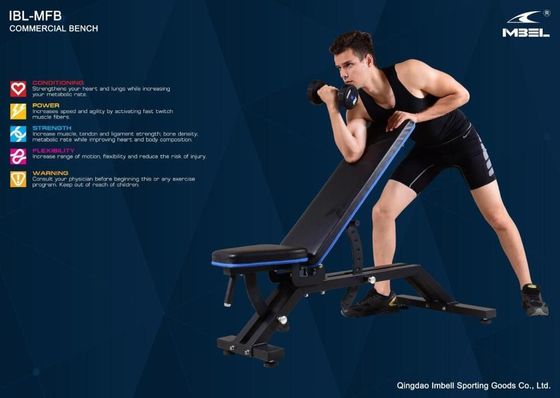 Puerto de carga IBL-MFB Sit Up Ejercicio Máquina de acondicionamiento físico gimnasio en el hogar Equipo de acondicionamiento físico Banco de utilidad