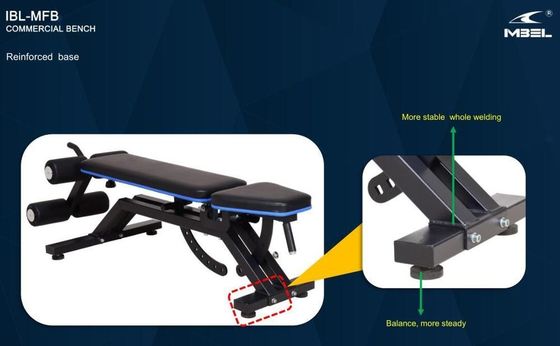 Puerto de carga IBL-MFB Sit Up Ejercicio Máquina de acondicionamiento físico gimnasio en el hogar Equipo de acondicionamiento físico Banco de utilidad