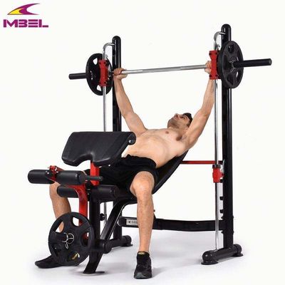 Prensa de banco plana plegable para gimnasio ajustable para levantar pesas para el hogar N.W.
