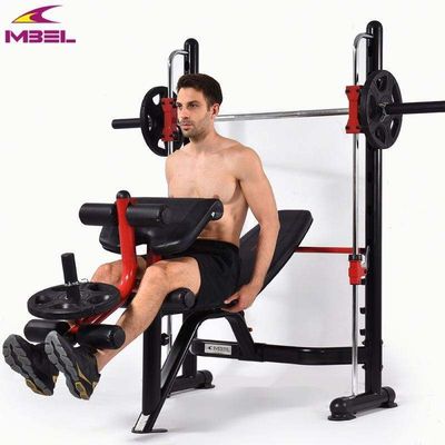 Prensa de banco plana plegable para gimnasio ajustable para levantar pesas para el hogar N.W.