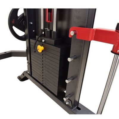 Todo en un gimnasio Equipo multifuncional de gimnasio Power Rack Máquina Smith con pila de peso