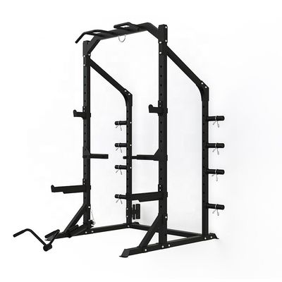Entrenador multifuncional Smith Machine Cable Crossover Gym con y diseño gris/negro