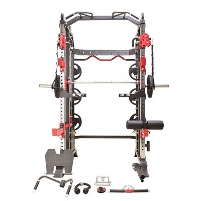 Equipo multifuncional de gimnasio comercial Smith Máquina con bastidor de energía Entrenador funcional 1700X2120X2300mm