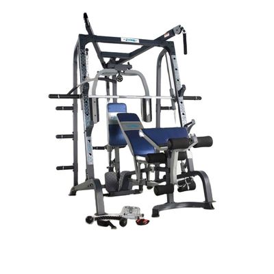 Equipo de estación multifunción negro para ejercicios de gimnasio en casa y entrenamiento de fuerza