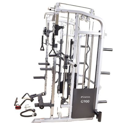 Equipo de estación multifunción negro para ejercicios de gimnasio en casa y entrenamiento de fuerza