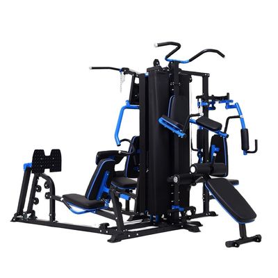Conjunto de gimnasio en casa de varias estaciones para hombres para entrenamiento de fuerza de cuerpo completo y ejercicio cardiovascular