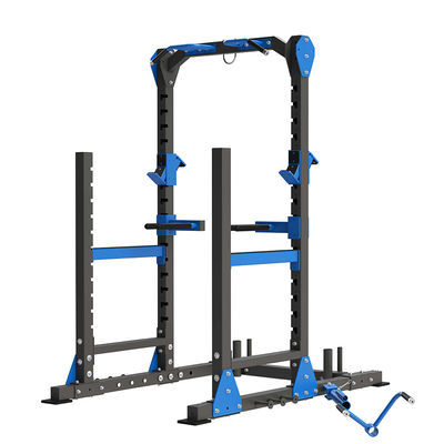 Equipo de gimnasio comercial Red Power Squat Rack con diseño personalizable y duradero