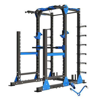 Equipo de gimnasio comercial Red Power Squat Rack con diseño personalizable y duradero