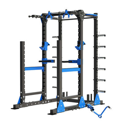 Equipo de gimnasio comercial Red Power Squat Rack con diseño personalizable y duradero