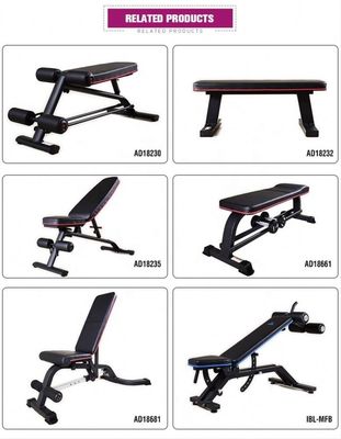 Banco de utilidad ajustable para equipos de ajuste corporal, dimensiones montadas 1610*630*1310 mm