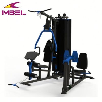 Plata gris MT18504 Cuerpo Fitness fuerte 4 Multi Estación Equipo de gimnasio en el hogar para unisexo
