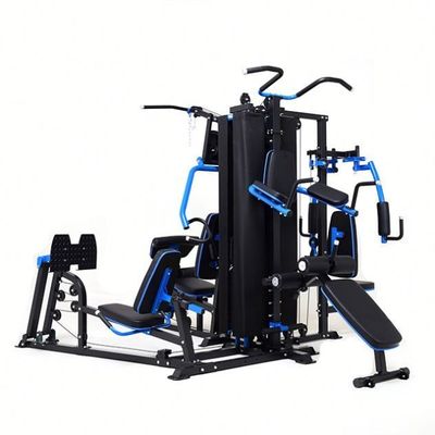 Plata gris MT18504 Cuerpo Fitness fuerte 4 Multi Estación Equipo de gimnasio en el hogar para unisexo
