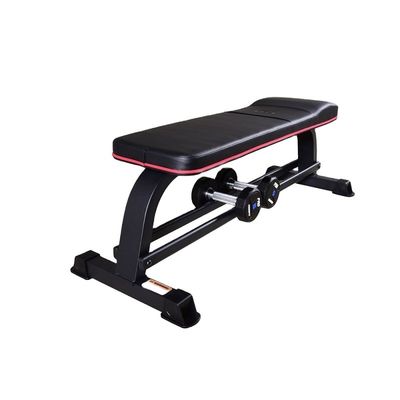 Banco de utilidad plano para ejercicios físicos Equipos de gimnasio en el puerto de carga de Qingdao