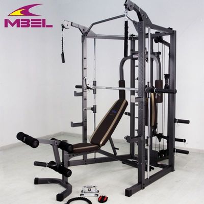 152 kg N.W. Máquina Smith de metal Bancos de acondicionamiento físico multifuncionales para mercados nacionales