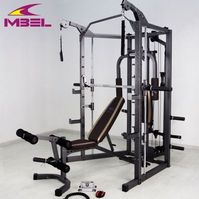 152 kg N.W. Grigio/Negro Equipo de gimnasia Smith máquina para instalaciones de entrenamiento de fuerza