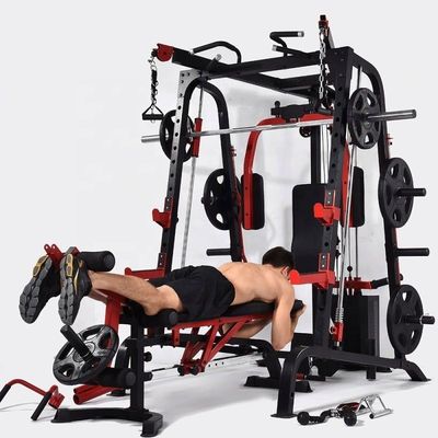 Entrenamiento de puertas de Qingdao Multi Exercise Smith Machine Equipo de gimnasio con servicio OEM ODM