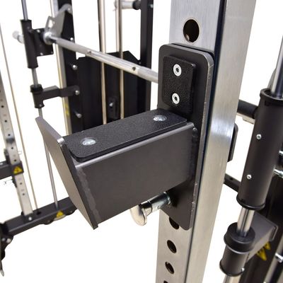 Venta directa Equipo de gimnasio multifuncional para ejercicios Smith máquina con puerto de carga