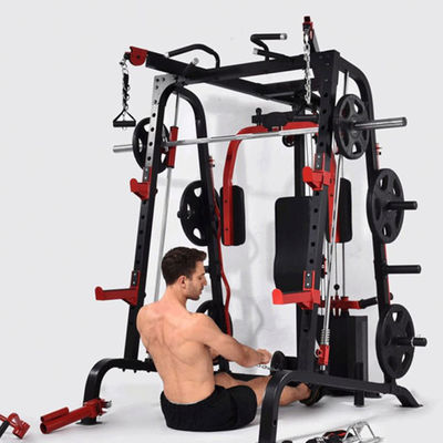 Máquina de entrenamiento de la casa flexible Smith Cage Máquinas comerciales universales de Smith y rack