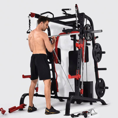 Máquina de entrenamiento de la casa flexible Smith Cage Máquinas comerciales universales de Smith y rack