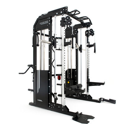 Trainer rojo multifuncional Power Rack Equipo de gimnasio Equipo de ejercicios Smith Machine Home Gym Station NW 378.2
