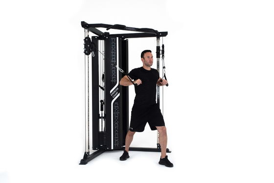Entrenador multifuncional Barbell Rack Gym Fuerza y rendimiento con Power Rack