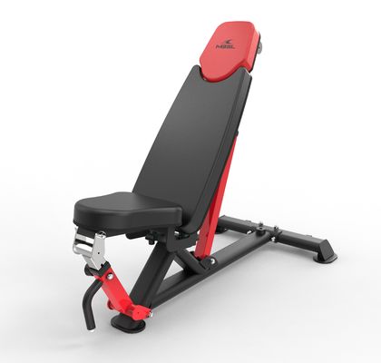 Equipo de gimnasio multifuncional para ejercicios en el hogar Banco de levantamiento de pesas plegable con mancuerna