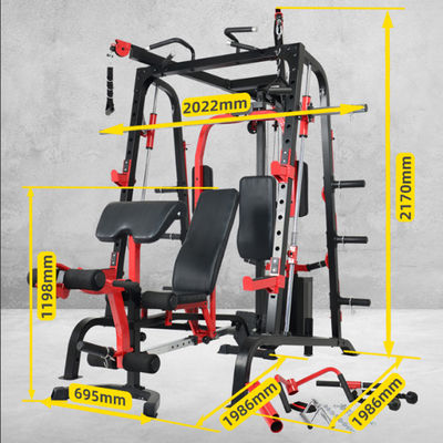 Máquina de Smith multifuncional Mejor equipo de acondicionamiento físico para el gimnasio en el hogar Crossover de cable