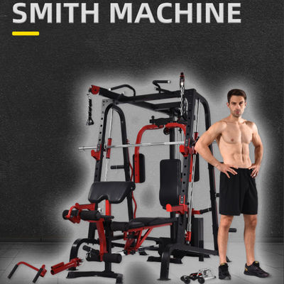 Máquina de Smith multifuncional Mejor equipo de acondicionamiento físico para el gimnasio en el hogar Crossover de cable