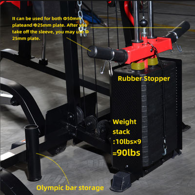 Máquina de Smith multifuncional Mejor equipo de acondicionamiento físico para el gimnasio en el hogar Crossover de cable