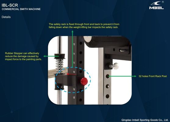 Máquina de entrenamiento de cuerpo completo versátil para unisexo en el bastidor de potencia