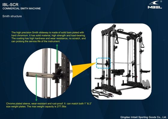 Entrenador de gimnasia integrado de máquina Smith multifuncional para ejercicios en el hogar y el gimnasio