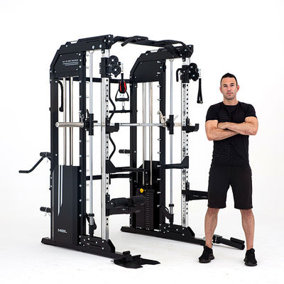Equipo de acondicionamiento físico de interior con todo en una máquina Smith Trainer