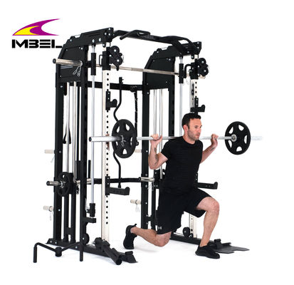 Black All In One Multi Function Smith Machine Equipo de acondicionamiento físico para el servicio OEM ODM