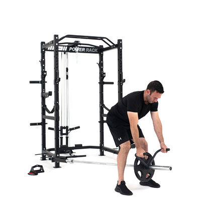 Equipo de gimnasio ecológico Equipo de gimnasio de acondicionamiento físico Estante de sentadillas comercial Estante de energía