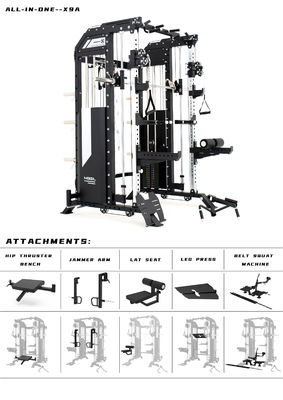 Entrenador funcional de culturismo Máquina de estaciones multifuncionales de gimnasio Equipo de fitness